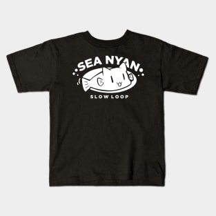 Laid-Back Sea Nyan Kids T-Shirt